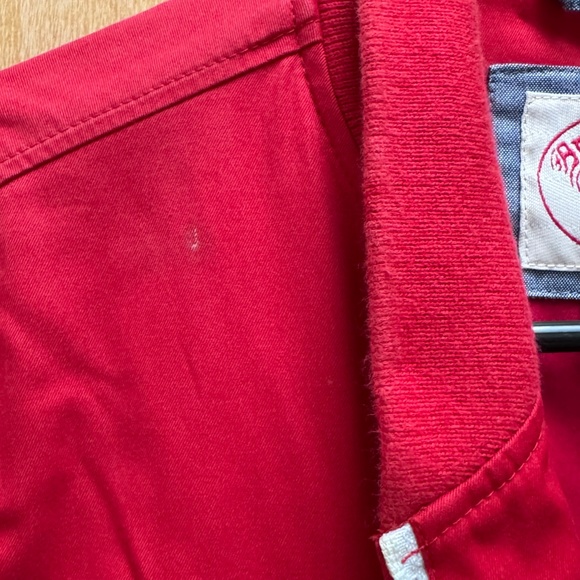 Vintage 80s Brooks-Brothers Varsity Bomber Jacket Red Mens Size S - Picture 5 of 10